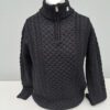 Black Aran Style Jumper