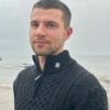 Black Aran Style Jumper - Image 2