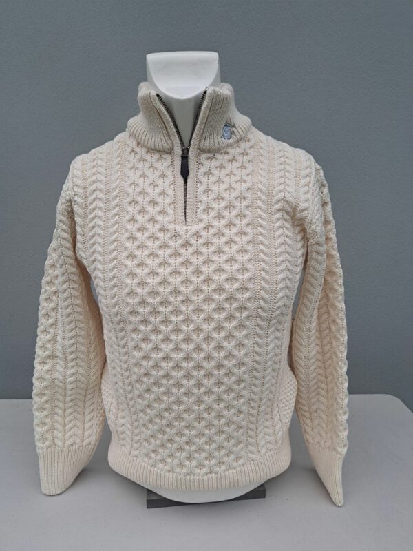 Natural (White) Aran Style Jumper