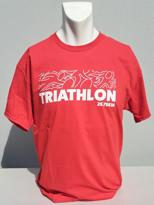 Tribal Triathlon 25.7km Unisex T-Shirt (Red)