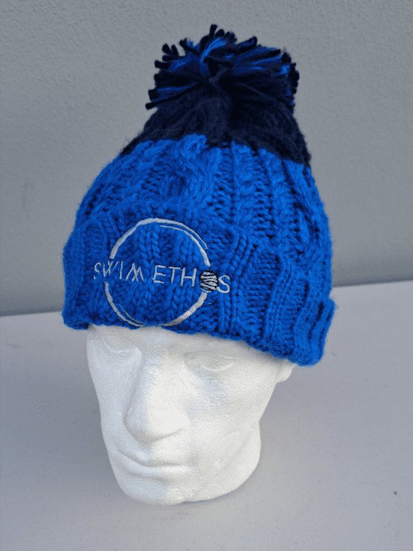 Swim Ethos Bobble Beanie (Blue) - Image 2