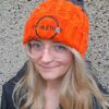 Swim Ethos Bobble Beanie (Orange/Grey) - Image 3