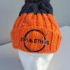 Swim Ethos Bobble Beanie (Orange/Grey) - Image 2